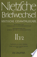 Briefe von und an Friedrich Nietzsche, Mai 1872 - Dezember 1874 [Nachbericht]