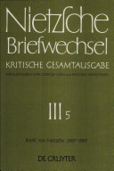 Briefe von Nietzsche, 1887 - 1889