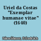 Uriel da Costas "Exemplar humanae vitae" (1640)