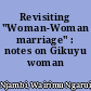 Revisiting "Woman-Woman marriage" : notes on Gikuyu woman