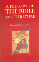 A history of the Bible as literature