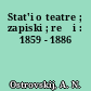 Stat'i o teatre ; zapiski ; reči : 1859 - 1886