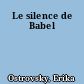 Le silence de Babel
