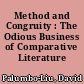 Method and Congruity : The Odious Business of Comparative Literature