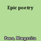 Epic poetry