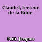 Claudel, lecteur de la Bible