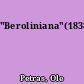 "Beroliniana"(1838)