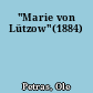 "Marie von Lützow"(1884)