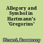 Allegory and Symbol in Hartmann's 'Gregorius'