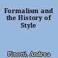 Formalism and the History of Style