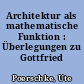 Architektur als mathematische Funktion : Überlegungen zu Gottfried Semper