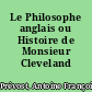 Le Philosophe anglais ou Histoire de Monsieur Cleveland