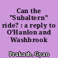 Can the "Subaltern" ride? : a reply to O'Hanlon and Washbrook