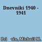Dnevniki 1940 - 1941