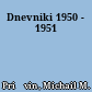 Dnevniki 1950 - 1951