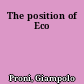 The position of Eco