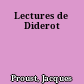 Lectures de Diderot