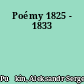 Poémy 1825 - 1833
