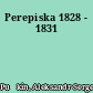Perepiska 1828 - 1831