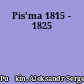 Pis'ma 1815 - 1825