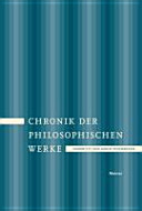 Chronik der philosophischen Werke : von der Erfindung des Buchdrucks bis ins 20. Jahrhundert