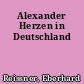 Alexander Herzen in Deutschland
