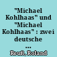 "Michael Kohlhaas" und "Michael Kohlhaas" : zwei deutsche Texte, eine Konjektur und das Stigma der Kunst