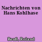 Nachrichten von Hans Kohlhase