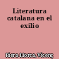 Literatura catalana en el exilio