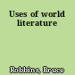 Uses of world literature
