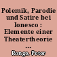 Polemik, Parodie und Satire bei Ionesco : Elemente einer Theatertheorie und Formen des Theaters über das Theater