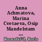 Anna Achmatova, Marina Cvetaeva, Osip Mandelstam i Boris Pasternak v muzyke : notografija