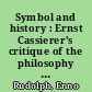 Symbol and history : Ernst Cassierer's critique of the philosophy of history