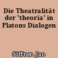 Die Theatralität der 'theoria' in Platons Dialogen