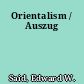 Orientalism / Auszug