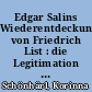 Edgar Salins Wiederentdeckung von Friedrich List : die Legitimation der "Anschaulischen Theorie" durch die Suche nach Vordenkern