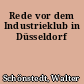 Rede vor dem Industrieklub in Düsseldorf