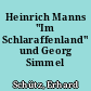 Heinrich Manns "Im Schlaraffenland" und Georg Simmel