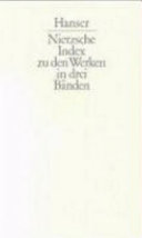 Nietzsche-Index : zu den Werken in 3 Bänden