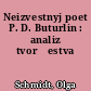 Neizvestnyj poet P. D. Buturlin : analiz tvorčestva