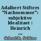 Adalbert Stifters "Nachsommer": subjektive Idealitaet : Heinrich Drendorfs Subjektkonstitution im Spiegel seiner Selbstdefinition