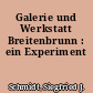 Galerie und Werkstatt Breitenbrunn : ein Experiment