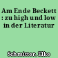 Am Ende Beckett : zu high und low in der Literatur