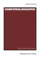 Computerlinguistik : eine Einführung