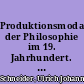 Produktionsmodalitäten der Philosophie im 19. Jahrhundert. : Lehrveranstaltungen in Berlin 1810 - 1890