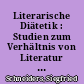 Literarische Diätetik : Studien zum Verhältnis von Literatur und Melancholie im 17. Jahrhundert