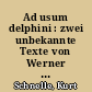 Ad usum delphini : zwei unbekannte Texte von Werner Krauss zum Romanistik-Studium