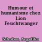 Humour et humanisme chez Lion Feuchtwanger