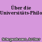 Über die Universitäts-Philosophie