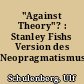 "Against Theory"? : Stanley Fishs Version des Neopragmatismus
